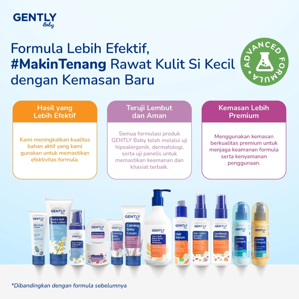 Gently Baby Skin Rash Cream / Krim Ruam Popok Anak Bayi
