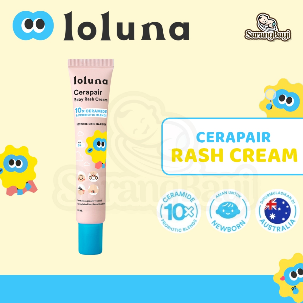 Loluna Cerapair Rash Cream / Krim Ruam Anak Bayi Ceramide Pair