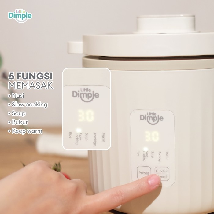 Little Dimple Healthy Multi Cooker / Slow Cooker Rice Cooker Multifungsi MC 858