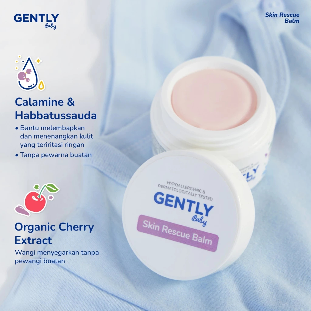 Gently Baby Skin Rescue Balm / Baby Moisturizer | Pelembab & Skincare Kulit Anak Bayi