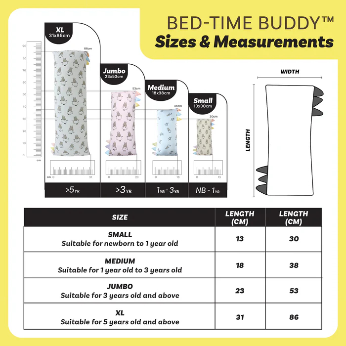 Baabaasheepz Bed Time Buddy Jumbo / Bantal Bayi | Classic Grey Cute Collection Sweet Dreams Goodnight Baa Baa In The Universe Japanese Dessert Snoopy Peanuts