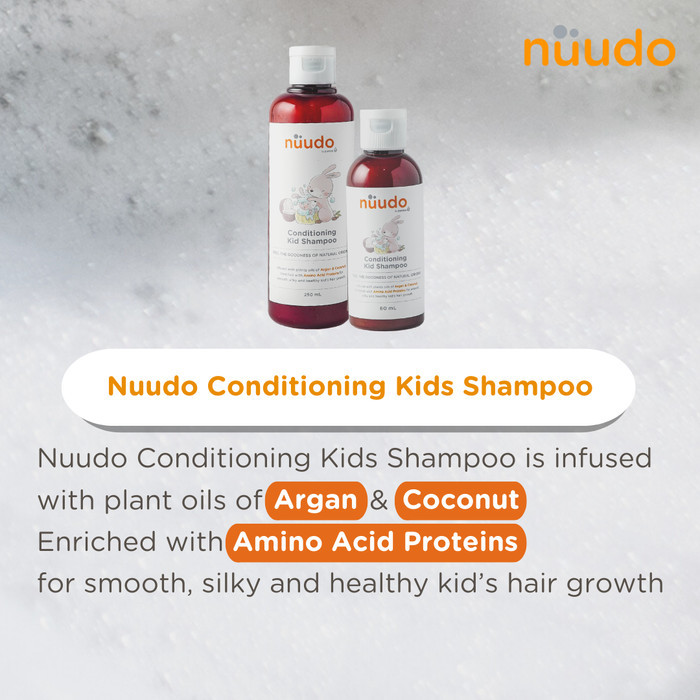 Nuudo Conditioning Kids Shampoo / Shampo Anak Travel Size Home Size Refill