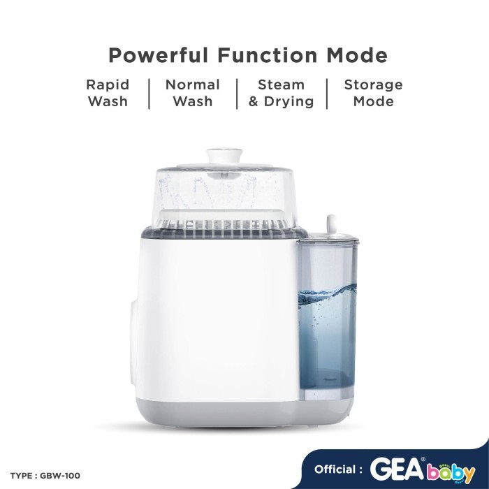 GEA Baby Deluxe Auto Bottle Washer and Sterilizer GBW 100 / Pencuci Pengering dan Steril Botol Bayi