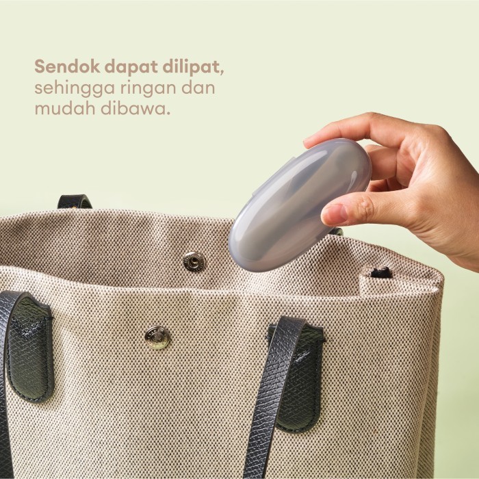 Little Dimple Kids Foldable Spork / Sendok Garpu Makan Lipat Anak MPASI Traveling