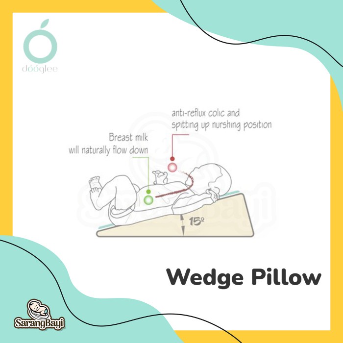 Dooglee Wedge Pillow / Bantal Miring Bayi Newborn