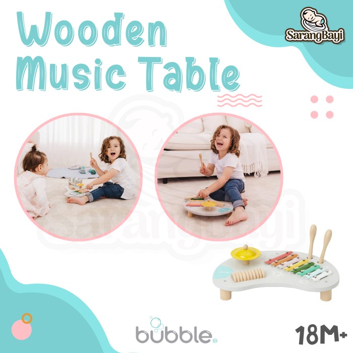 Bubble Wooden Music Table / Mainan Edukasi Musikal Anak