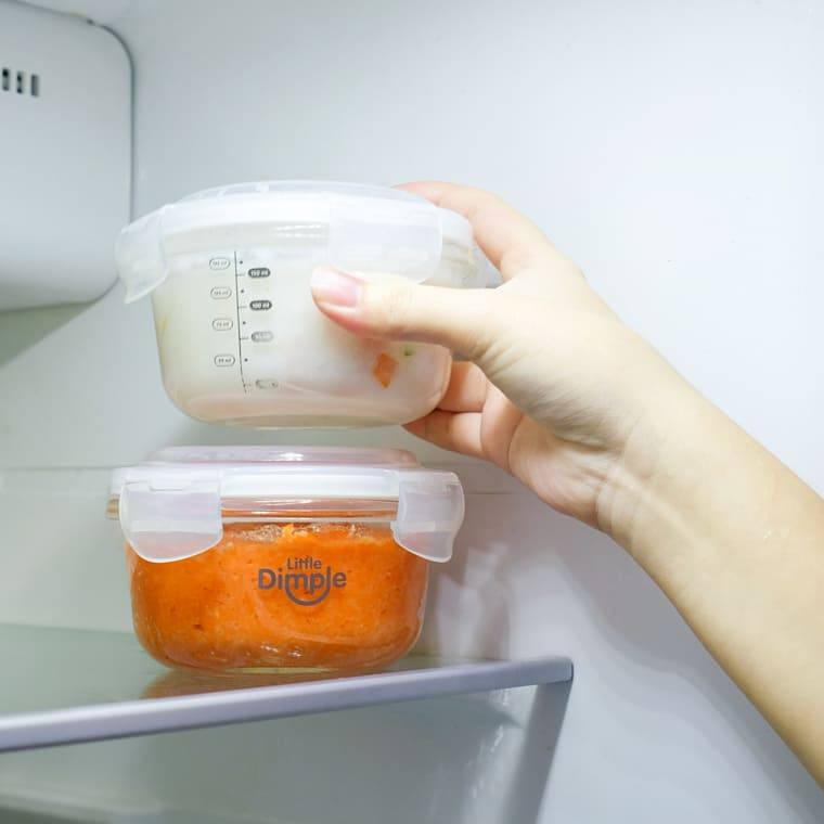 Little Dimple Baby Food Container 240ml Mpasi Baby Snack Container