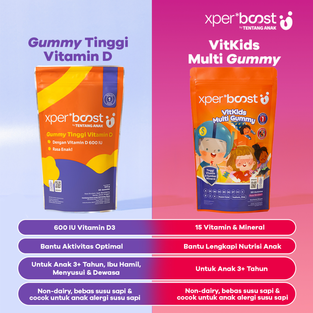 Expert Boost VitKids Multi Vitamin Gummy / Xpert Boost Multivitamin Anak