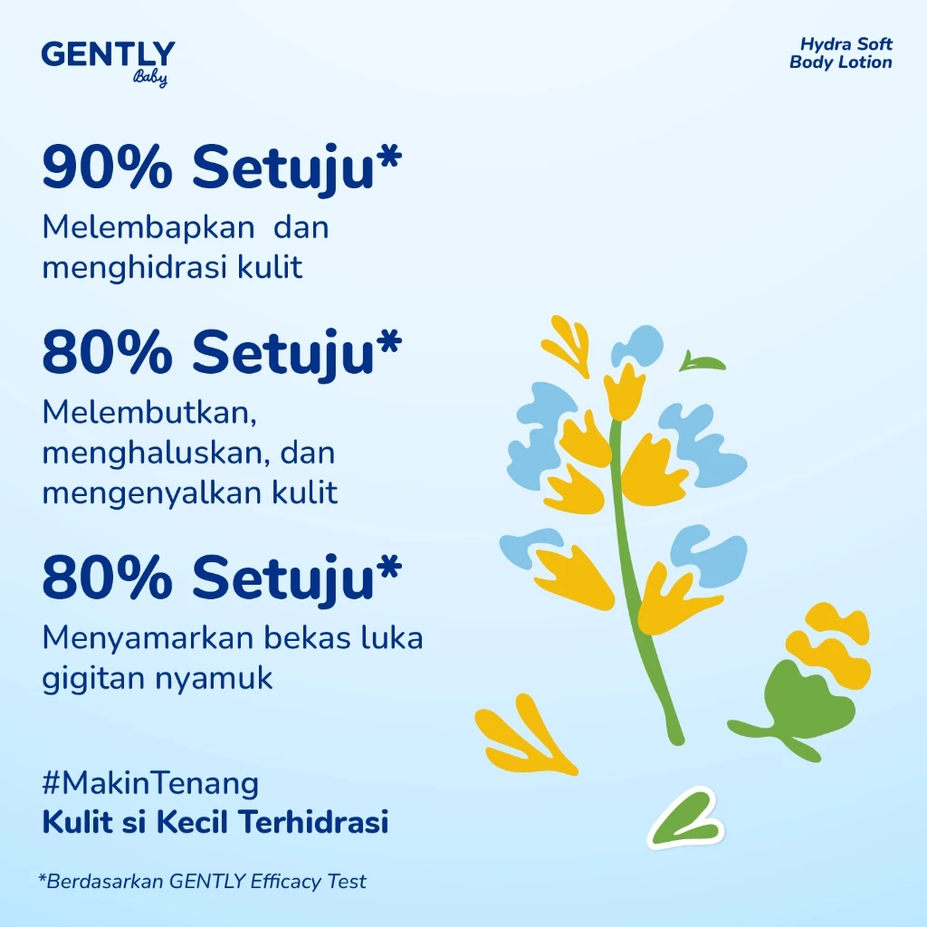 Gently Baby Hydra Soft Body Lotion / Moisturizer Kulit Anak Bayi Kulit Sensitif
