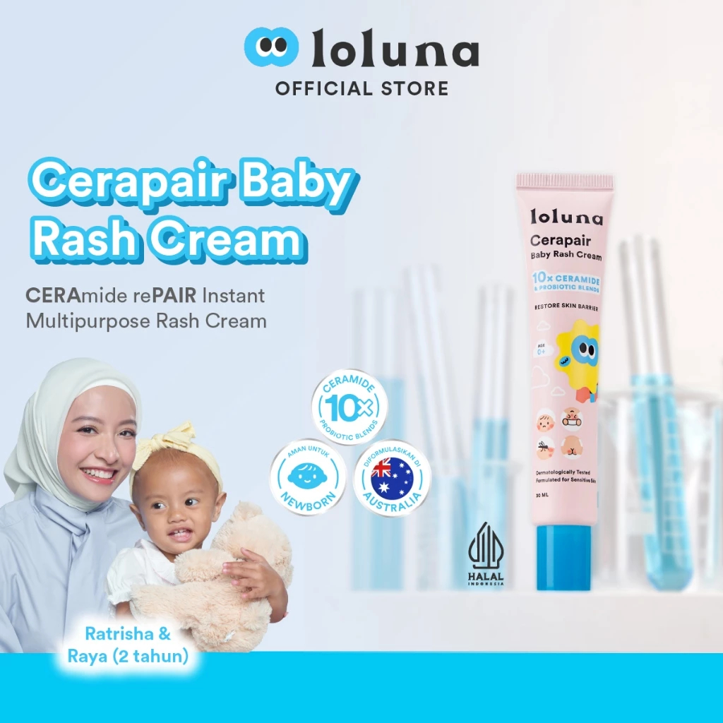Loluna Cerapair Rash Cream / Krim Ruam Anak Bayi Ceramide Pair