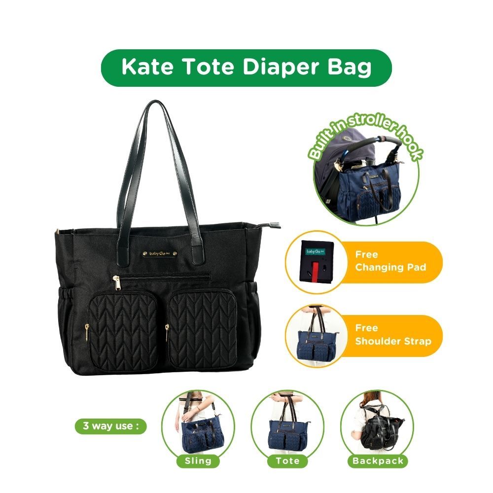 BabyGo Inc Kate Tote Diaper Bag / Tas Perlengkapan Bayi
