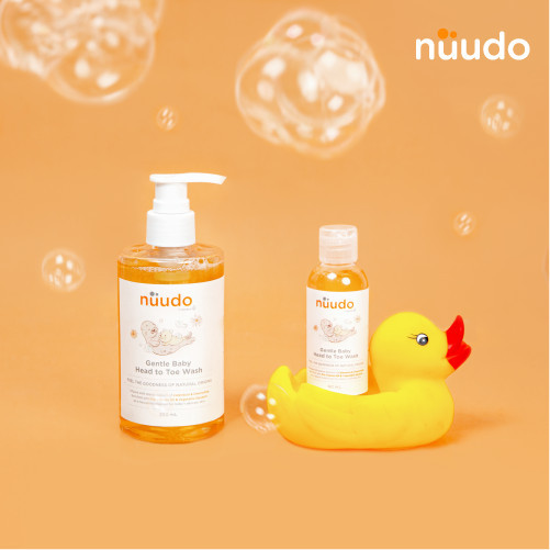 Nuudo Gentle Baby Head To Toe Wash / Sabun Mandi Anak Bayi Travel Size Home Size Refill