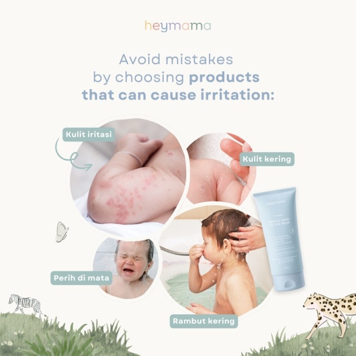 Heymama Gentle Head to Toe Wash / Shampoo Sabun Mandi Bayi 2 in 1