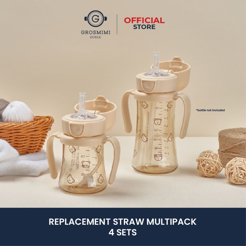 Grosmimi Replacement Straw Multipack Stage 2 / Sedotan Pengganti Tahap Dua