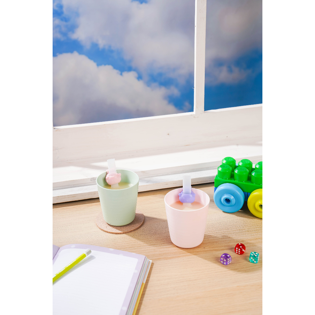 Little Dimple Straw and Clip / Sedotan Minum Travelling