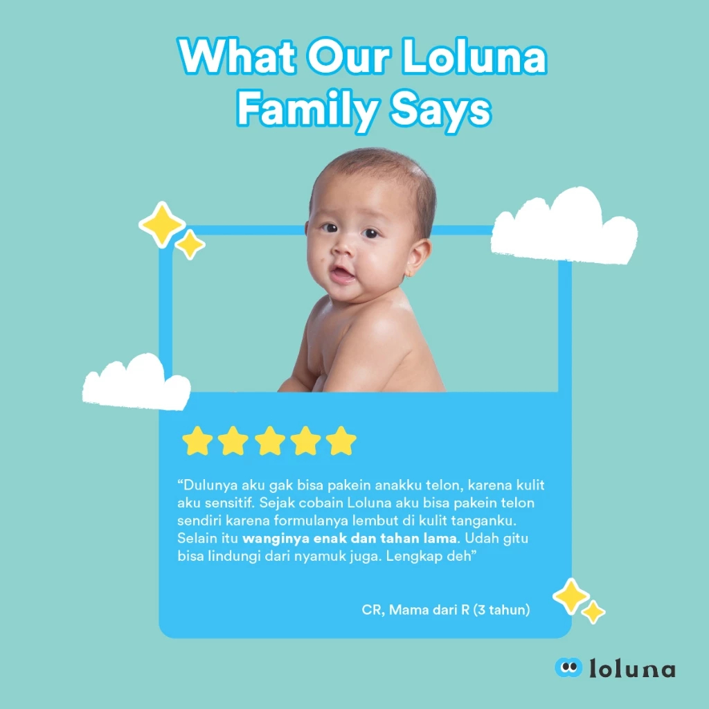 Loluna Baby Telon Oil Extra / Minyak Telon Penghangat Tubuh Anti Nyamuk Bayi