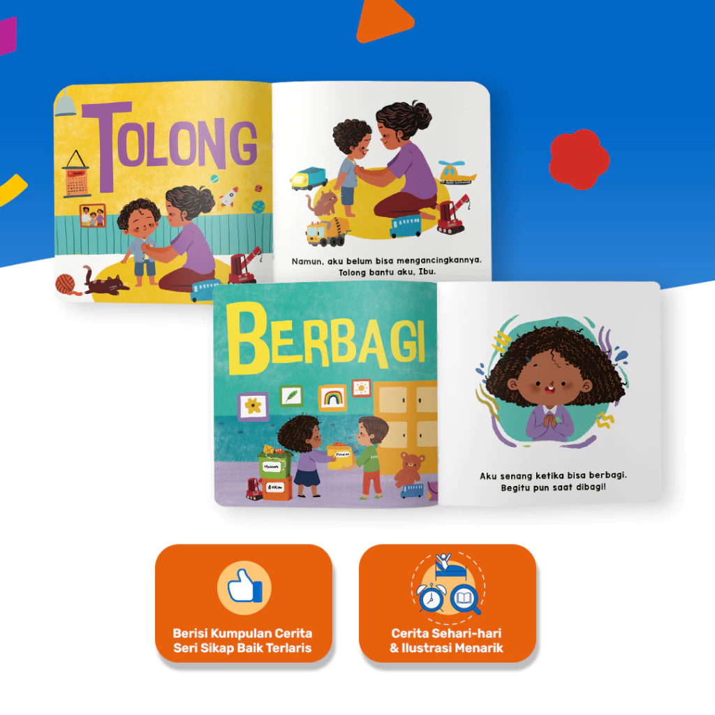 Tentang Anak Soft Cover Book / Buku Cerita Anak Bergambar | Kumpulan Seri Sikap Baik