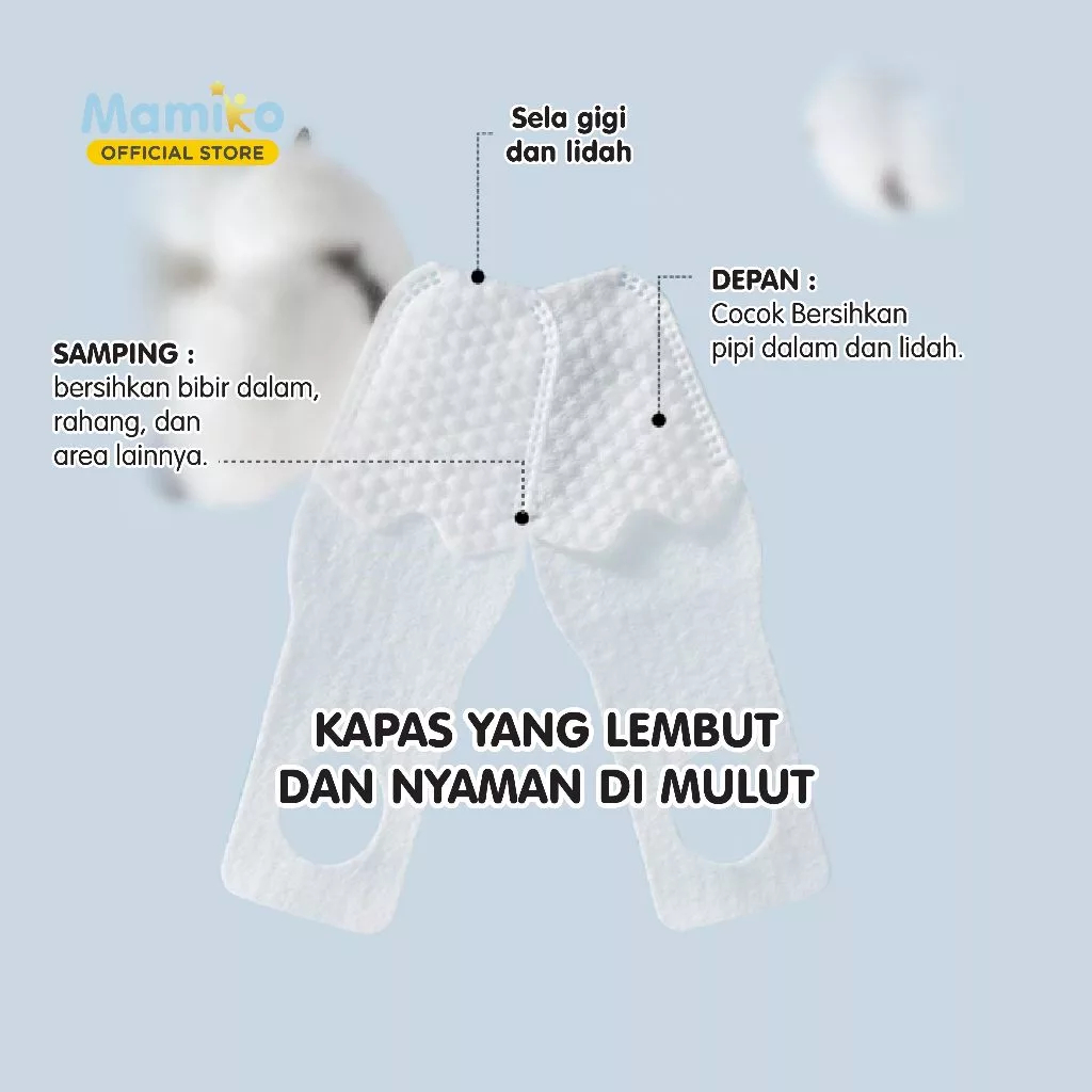 Mamiko Baby Finger Oral Wipes / Pembersih Lidah Bayi Disposable