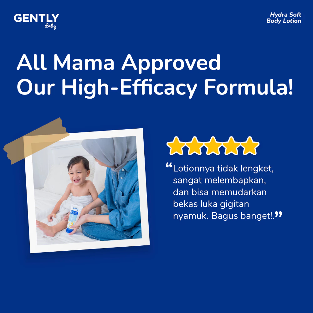 Gently Baby Hydra Soft Body Lotion / Moisturizer Kulit Anak Bayi Kulit Sensitif