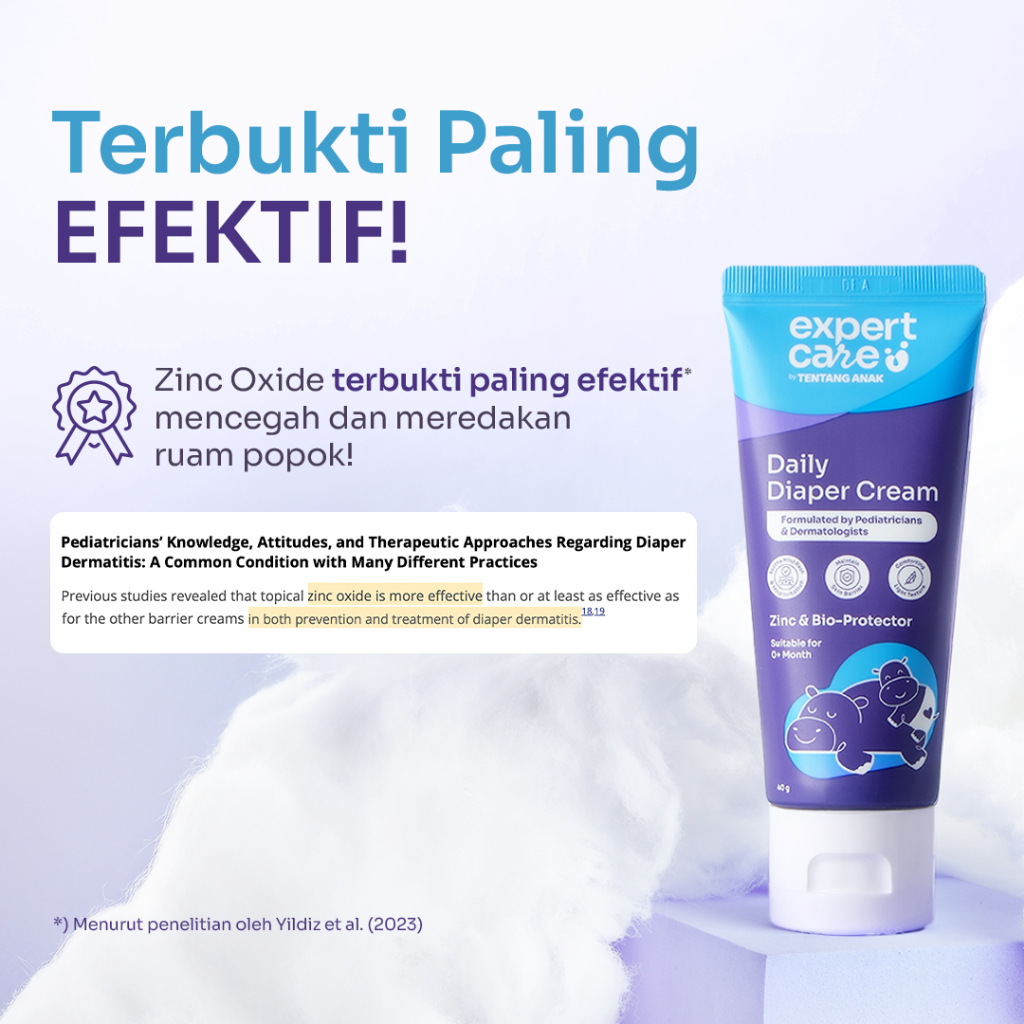 Expert Care Daily Diaper Cream | Diaper Rash Cream / Krim Kulit Ruam
