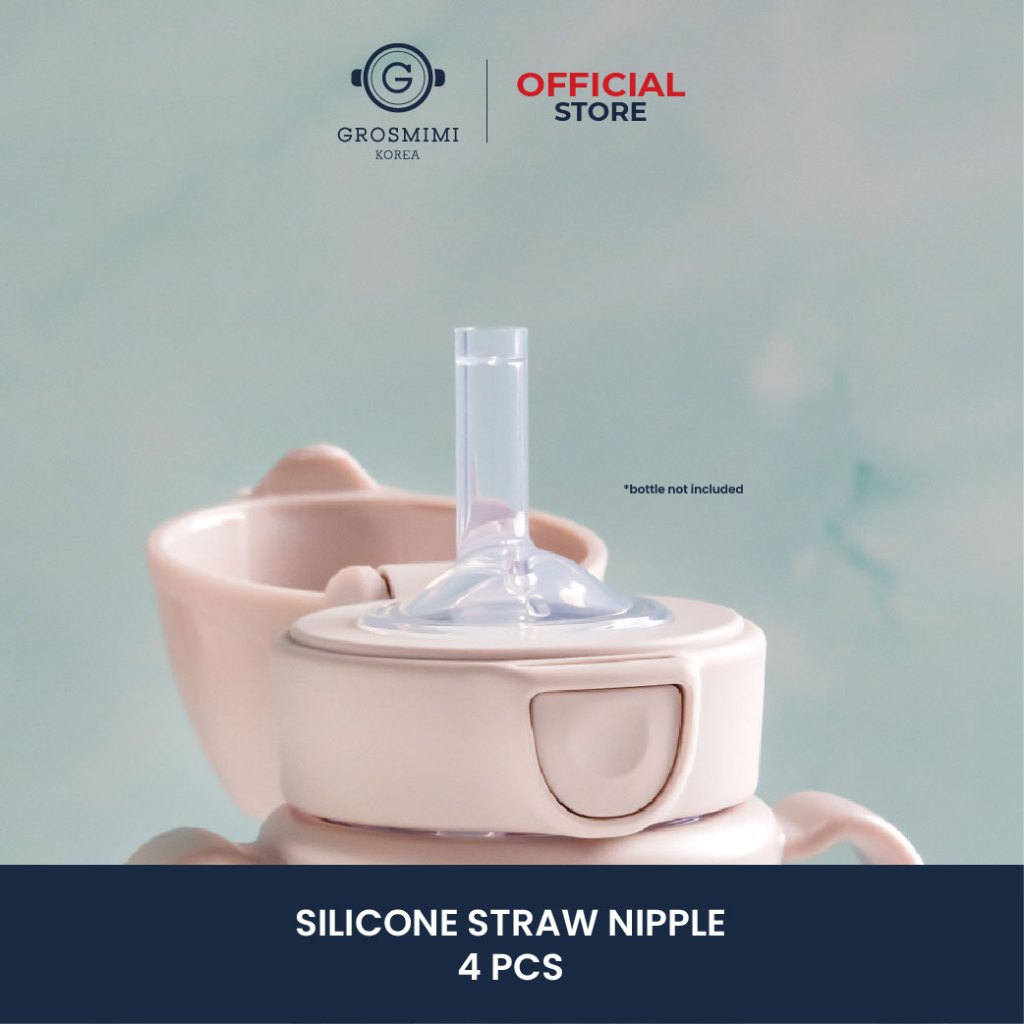Grosmimi Replacement Straw Nipple Stage 2 / Sedotan Hisap Pengganti Tahap Dua