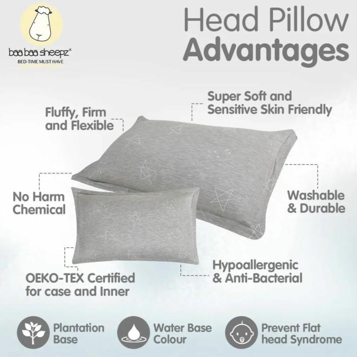 Baabaasheepz Head Pillow / Bantal Tidur Bayi / Bantal Kepala Anak Baby Kids Adult Dewasa