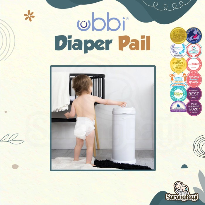 Ubbi Diaper Pail / Nappy Bin / Tempat Sampah Popok Bayi