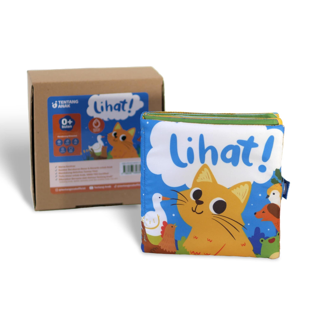 Tentang Anak Soft Book Lihat! Horeee! / Buku Tummy Time / Buku Stimulasi Anak Newborn 0-6 Bulan