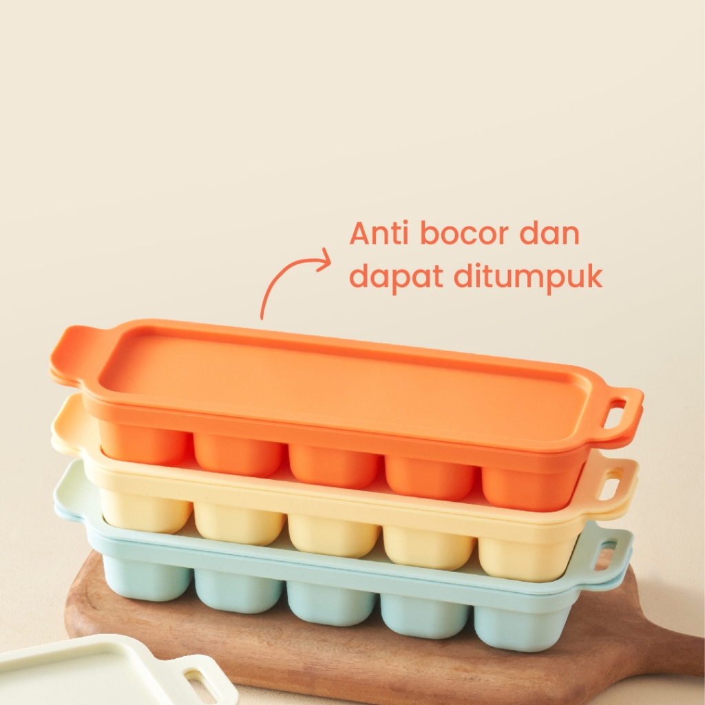 Little Dimple Colorpop Cubes / 4 Cubes 5 Cubes | Wadah Cetakan Mpasi Kaldu Beku