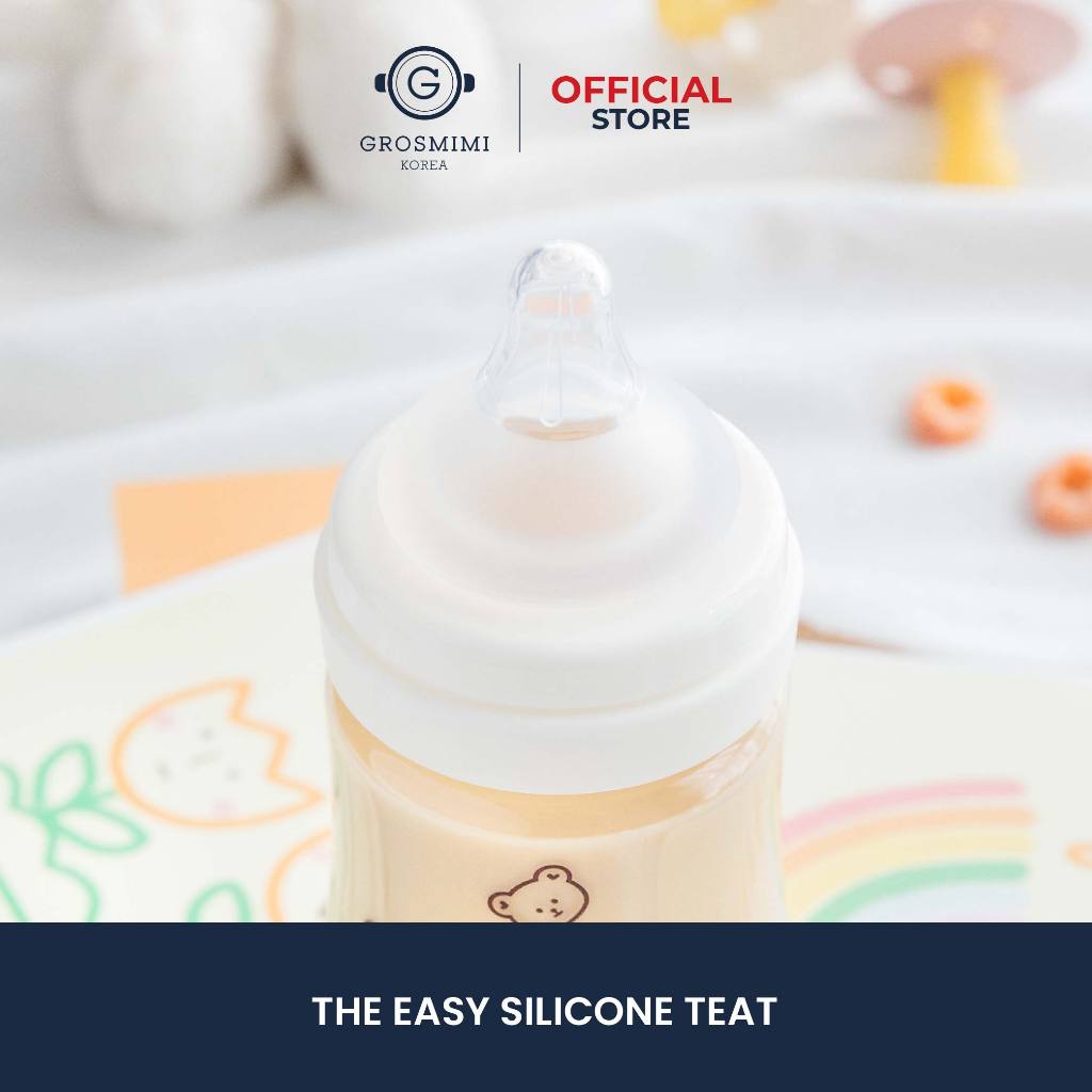 Grosmimi The Easy Silicone Teat Replacement / Dot Botol Susu Bayi