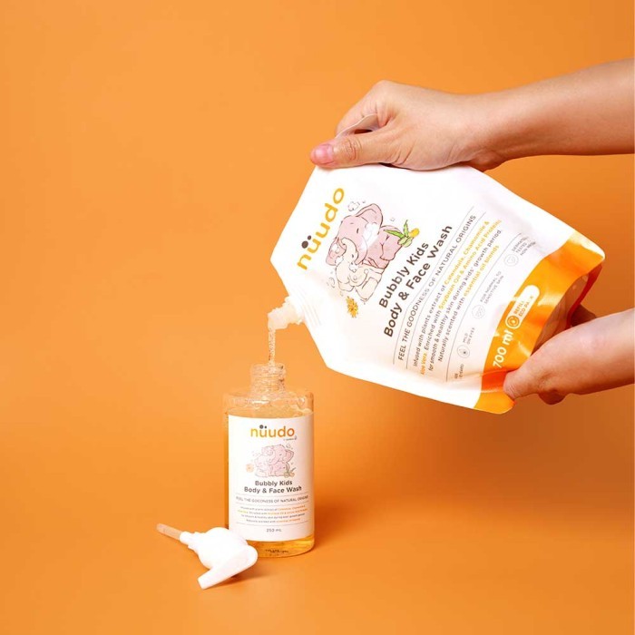 Nuudo Refill Ecopack 700ml / Conditioning Kids Shampoo Bubbly Kids Body and Face Wash