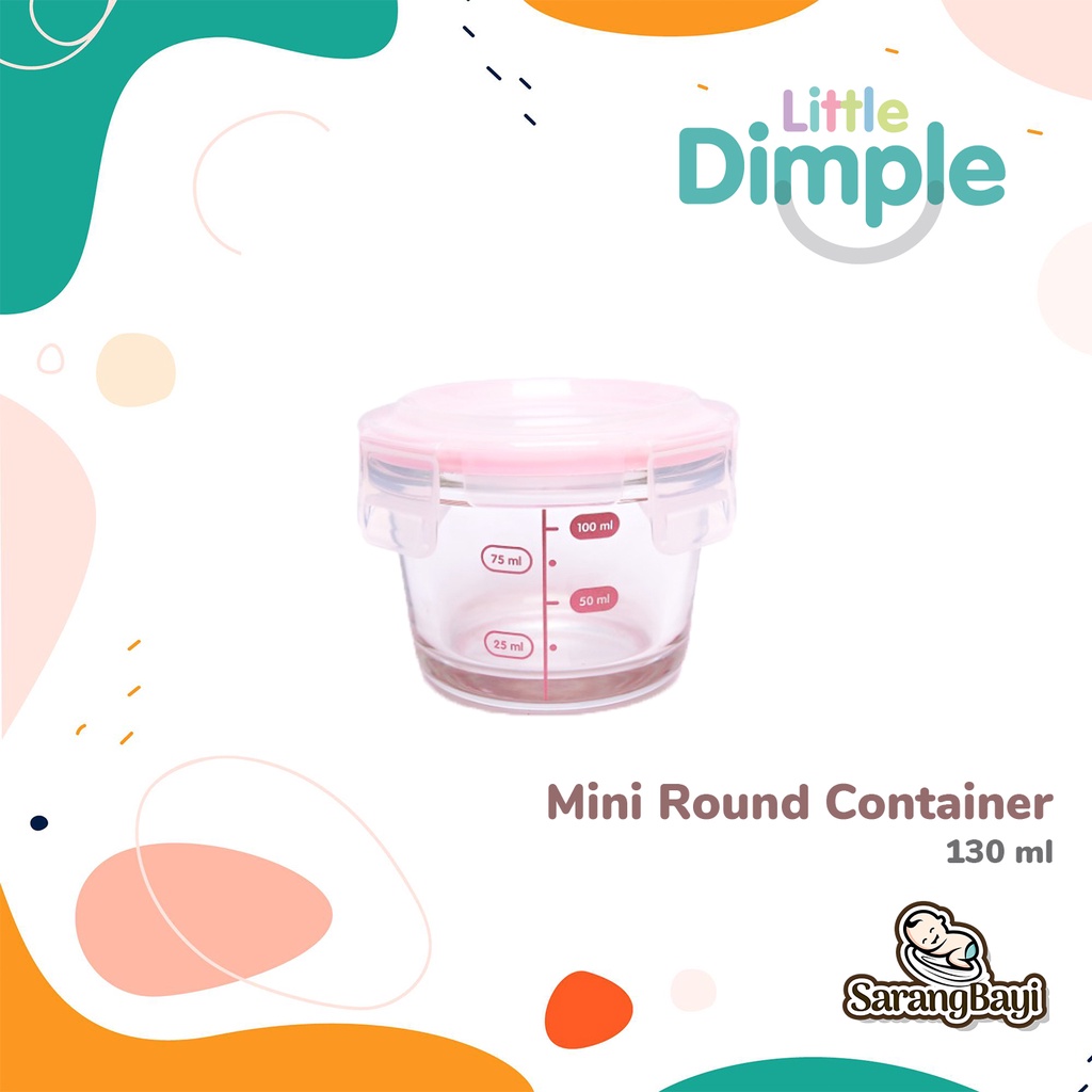 Little Dimple Mini Round Baby Food Container Mpasi Snack Container