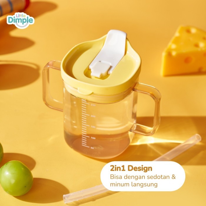 Little Dimple Toddler PPSU Training Cup / Botol Minum Training Anak