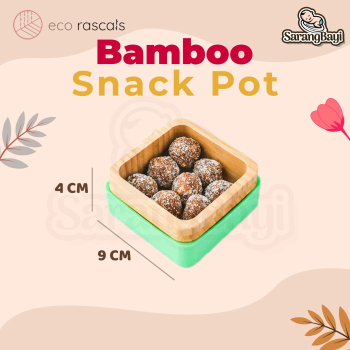 Eco Rascals Bamboo Snack Pots / Kotak Snack Anak