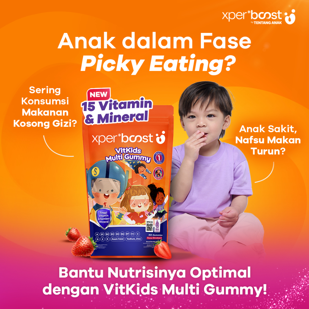 Expert Boost VitKids Multi Vitamin Gummy / Xpert Boost Multivitamin Anak