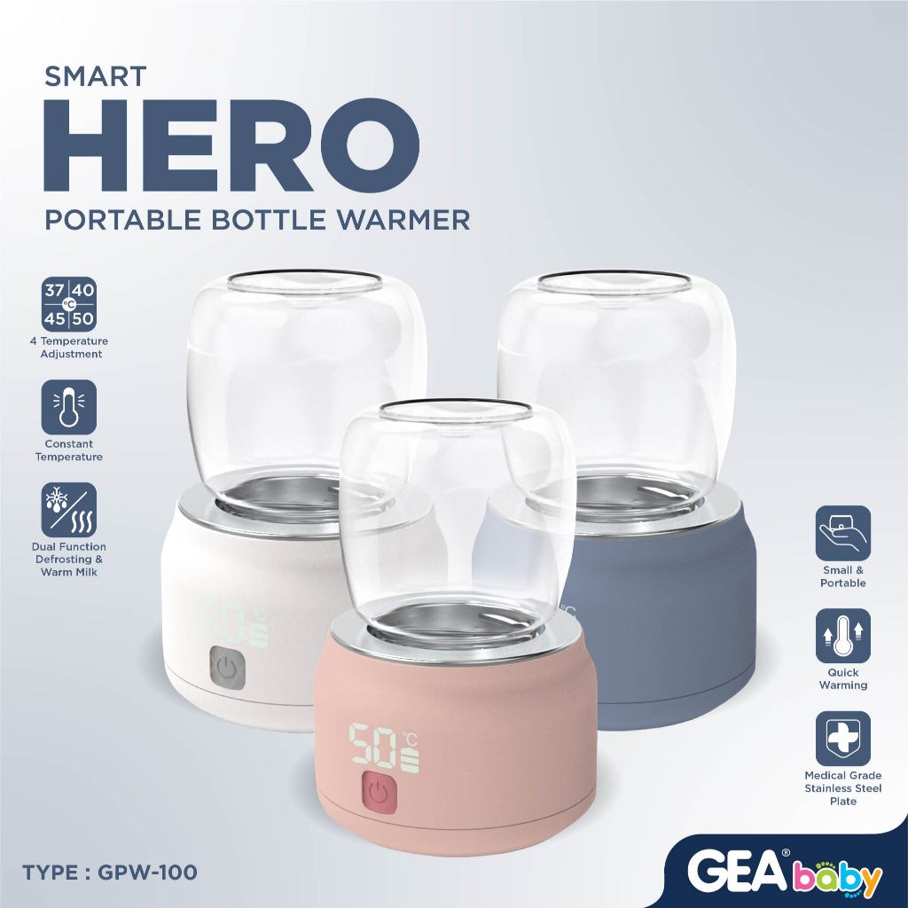 GEA Baby Smart Hero Portable Bottle Warmer GPW 100 / Milk Warmer / Penghangat Botol Susu