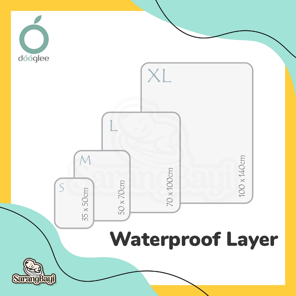 Dooglee Waterproof Layer Size L / Perlak Bayi Large