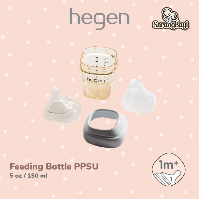 Hegen PCTO Feeding Bottle PPSU 5oz 150ml Isi 1 / Botol Susu Bayi