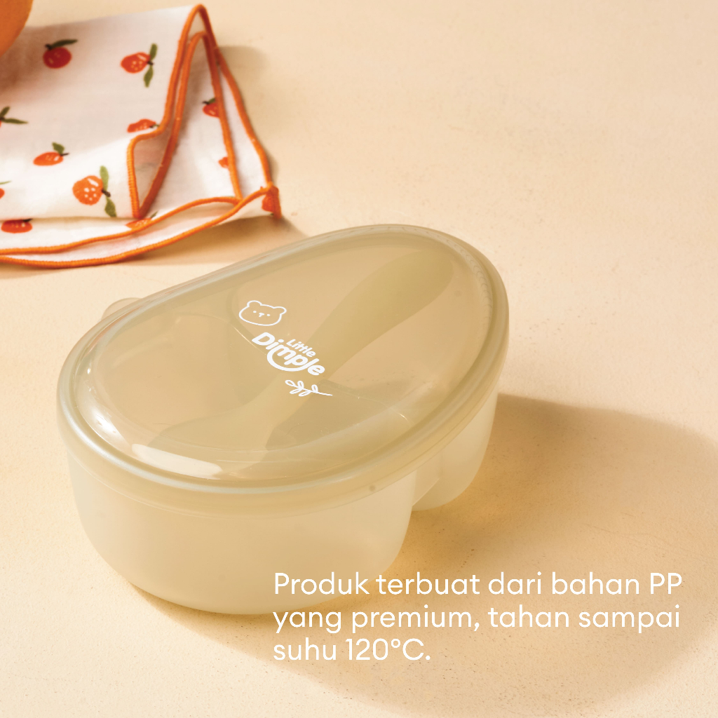 Little Dimple Pack and Go Travel Set / Kotak Makan Snack Anak Bayi Travel