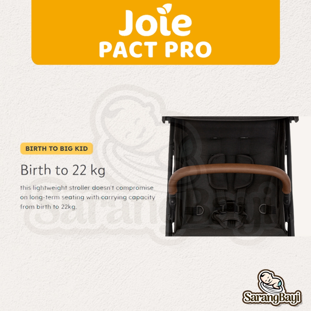 Joie Pact Pro Autofold Compact Travel Stroller | Kereta Dorong Bayi