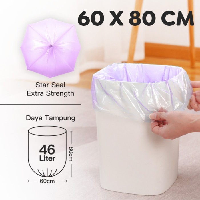 Bagus Trash Bag Roll / Kantong Plastik Sampah Gulung 45 x 50 60 x 80 cm