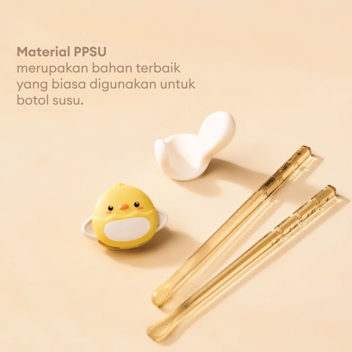 Little Dimple 3 Stages Training PPSU Chopsticks / Training Sumpit Anak Bayi