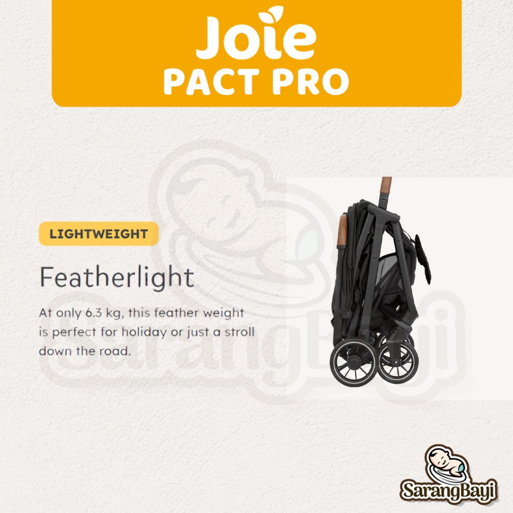 Joie Pact Pro Autofold Compact Travel Stroller | Kereta Dorong Bayi