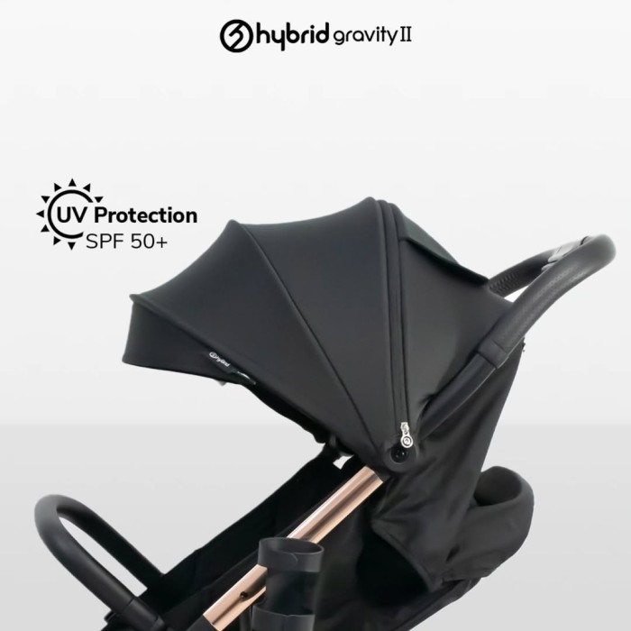 Hybrid Premium Gravity II Stroller Autofold Cabin Size / Kereta Dorong Bayi