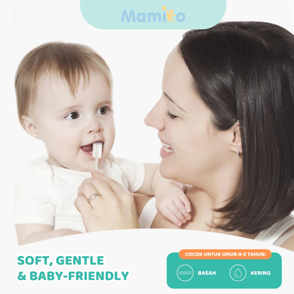 Mamiko Baby Oral Cleaner / Pembersih Mulut Gigi Lidah Gusi Anak Bayi