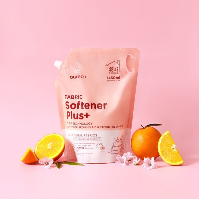 Pureco Daily Home Fabric Softener + Plus / Pelembut Pakaian Plant Based Travel Size Refill