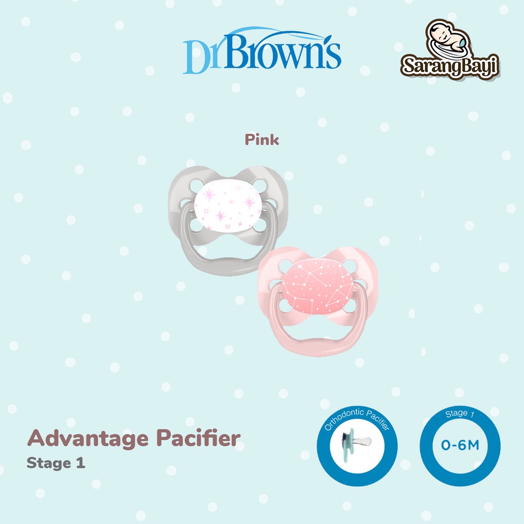 Dr Browns Advantage Pacifier Soother Empeng Bayi