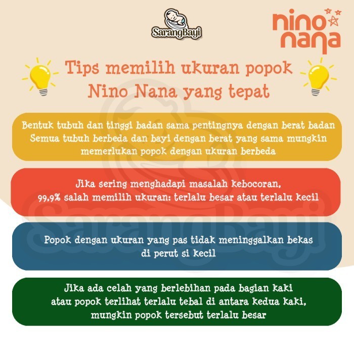 Nino Nana Premium Eco Baby Diapers Chlorine Free / Popok Bayi
