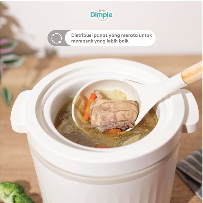 Little Dimple Healthy Multi Cooker / Slow Cooker Rice Cooker Multifungsi MC 858