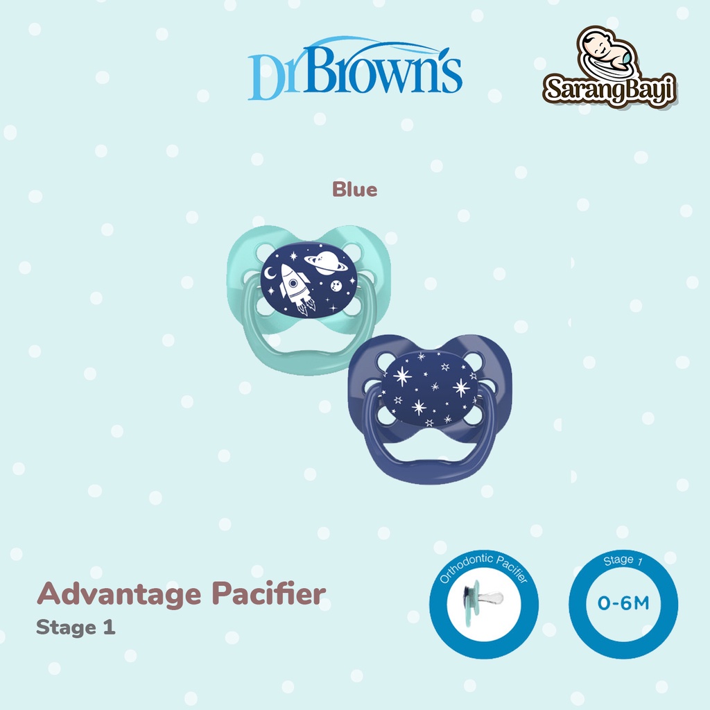 Dr Browns Advantage Pacifier Soother Empeng Bayi